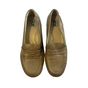 SAS Tripad Comfort Tan Mocha Leather Easier Slip On Penny Loafer Moccasins 7.5 M